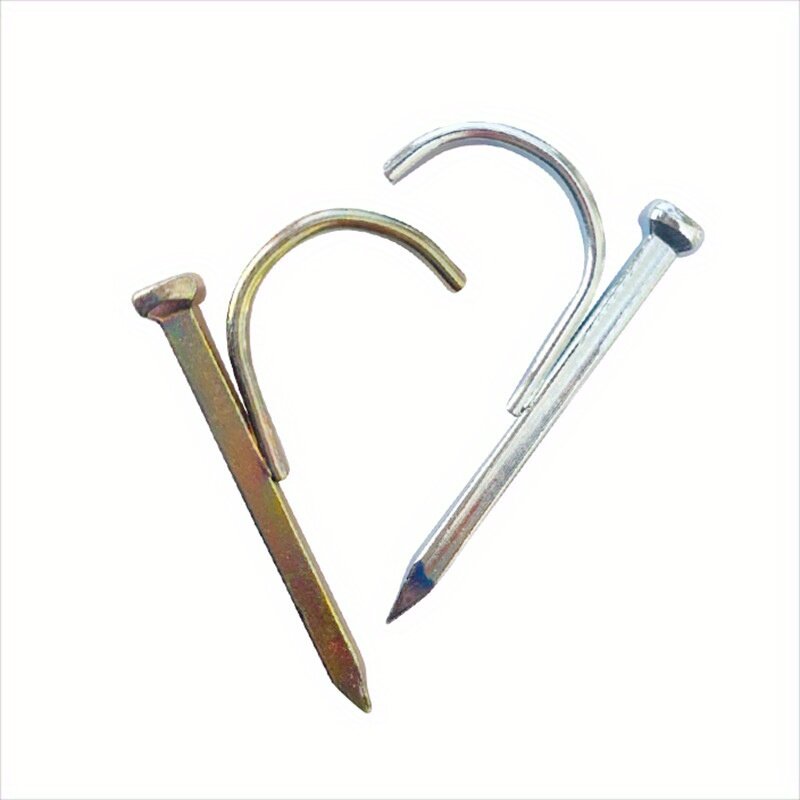 10pcs/bag water pipe hooks and nails, fixed steel nails, woodworking stainless steel water pipe nail tools