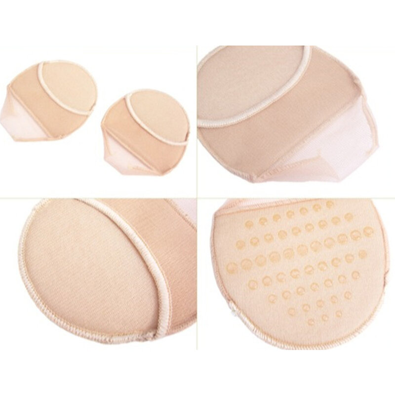 1Pair Forefoot Pad Invisible Breathable Women High Heels Half Insoles Anti-slip Foot Socks Shoes Pad Insert Accessories