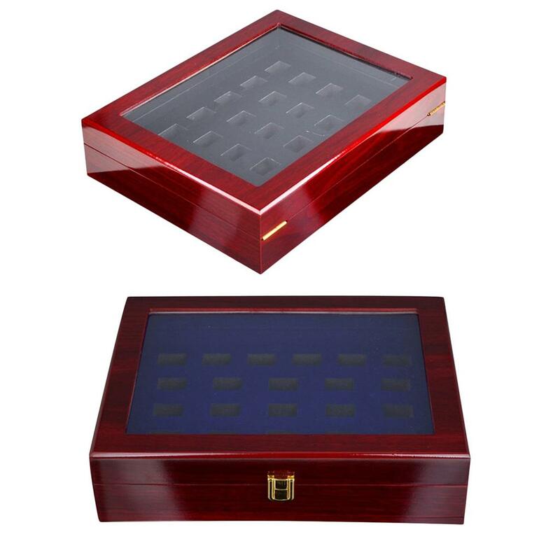 Wooden Display Box Case Holder Showcase for Championship Storage