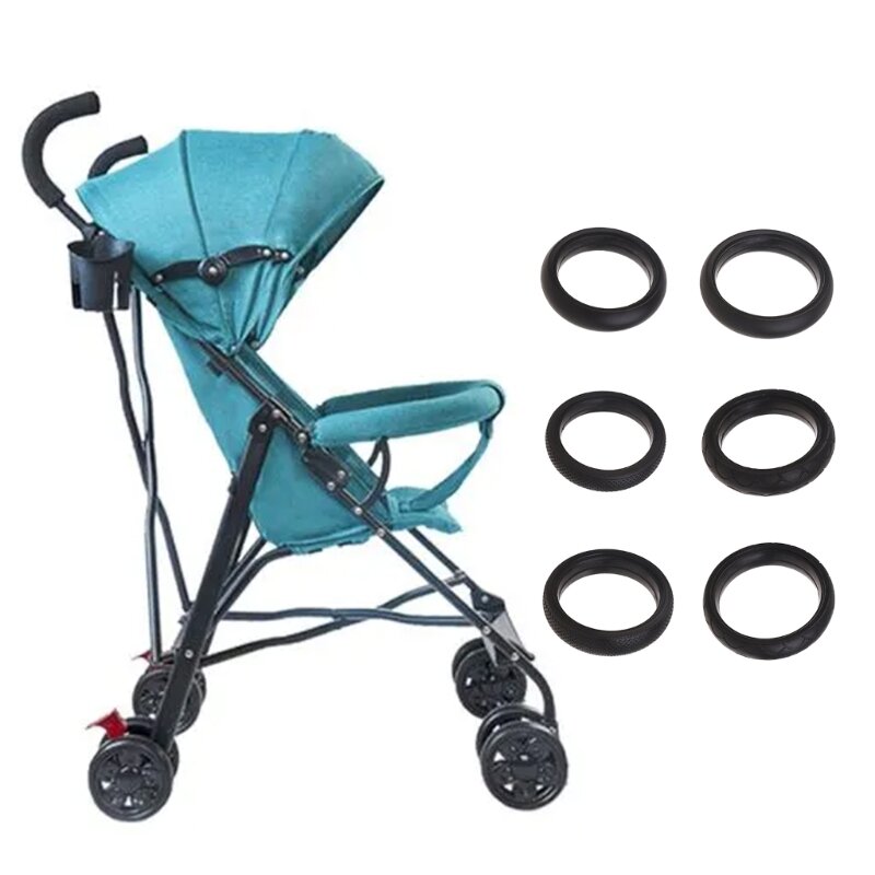 Cubierta de neumático de rueda para cochecito de bebé, accesorios de rueda delantera y trasera para Yoya YoyaPlus Tianrui Babalo, 13,5, 15CM, 18CM, novedad