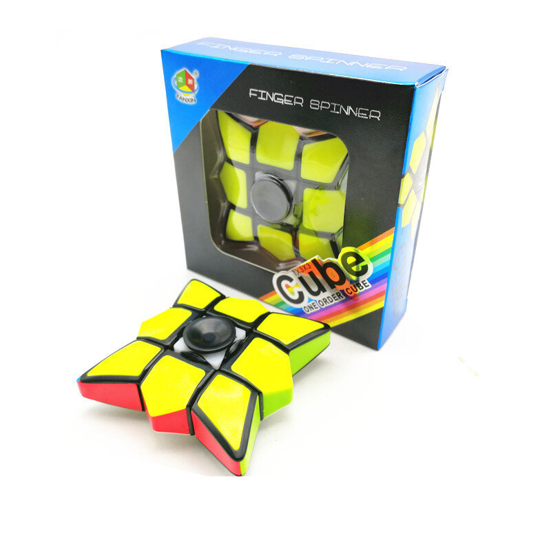 Magic Cube Fingertip Gyro Fidget Sensory Stress Relief Fingertip Toy Antistress Hand Spinner ADHD Sensory Fidget Toy Kids Gift