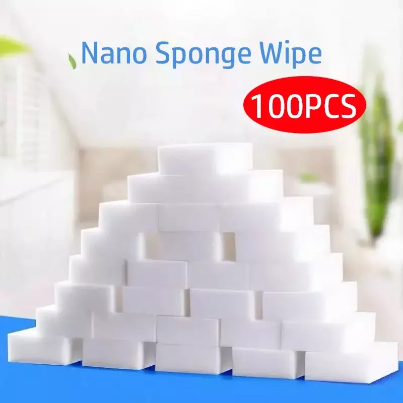 20/50/100PCS Melamine Sponge Magic Sponge Eraser For Kitchen Office Bathroom Melamine Home Nano Cleaner Cleaning Sponge 10x6x2cm