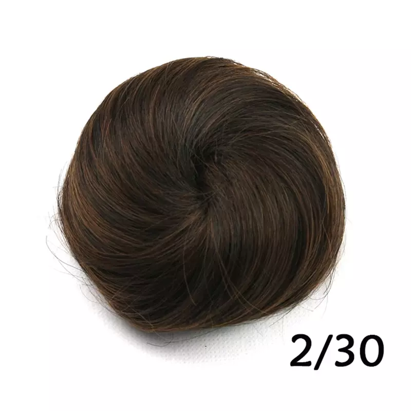 Sintético clip-in cabelo coque para mulheres, rolo donut, postiços, scrunchie, acessórios para o cabelo, chignon