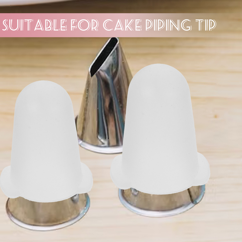 3 buah tutup pelindung untuk ujung pipa, penutup mulut pipa nyaman dekorasi kue silika Gel silikon fleksibel