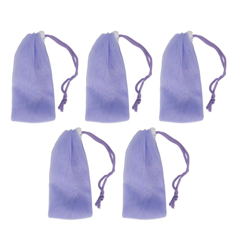 Exfoliating Facial Soap Pouch Drawstring Bag for Daily Bath and Home Use