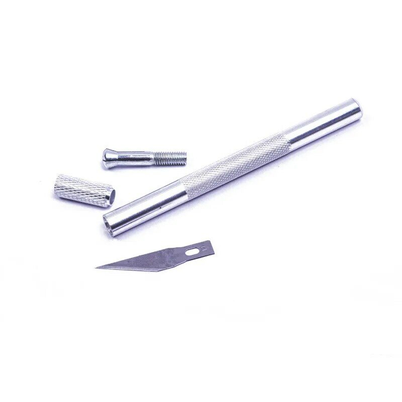 A Set Utility Carving Knife 5 Steel Blades and An Aluminum Alloy School Office Paper Cutting and Letter Opening Knife