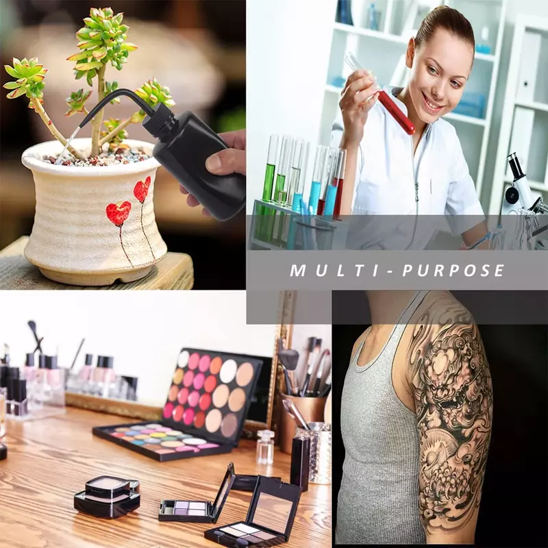250/500Ml Tattoo Wassen Schone Knijpfles Wimperverlenging Schoonmaaklaboratorium Meetflessen Plastic Make-Upbenodigdheden