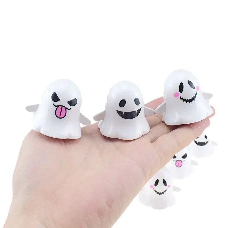 HOT SALE 3pcs New Spoof Toys Party Props Funny Prank Toys Clockwork Toy White Ghost Cute Elf Halloween Christmas Gift Toy