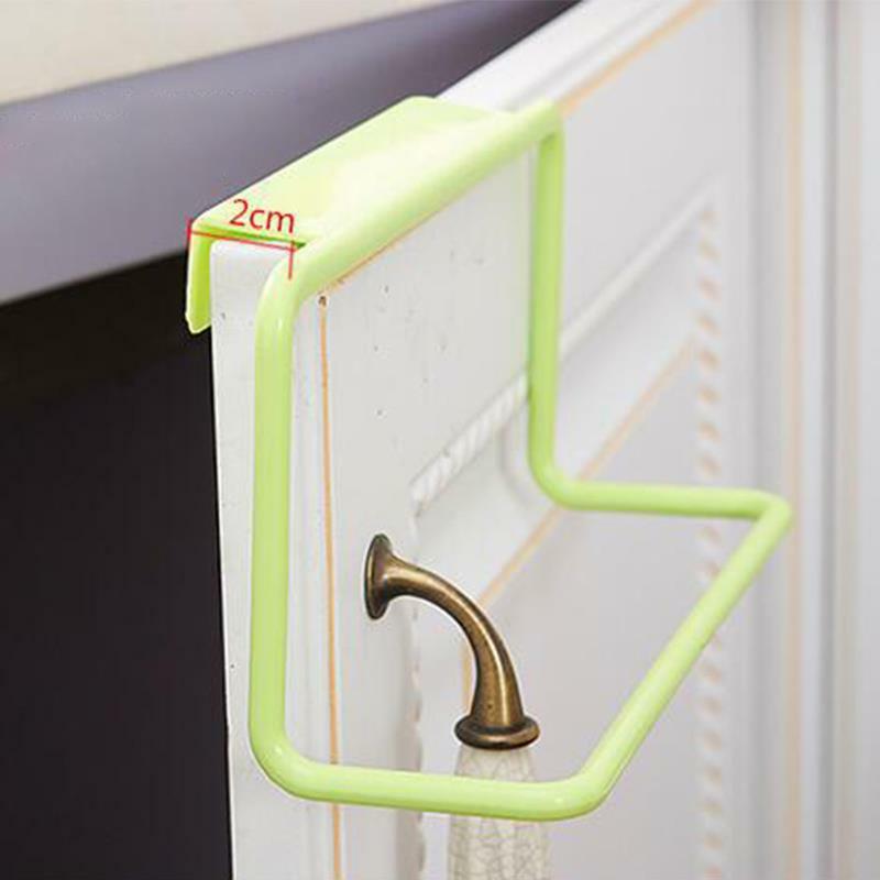 1/2 pçs suporte de suspensão de plástico multifuncional toalha rack armário porta volta organizador armazenamento do banheiro prateleiras acessórios