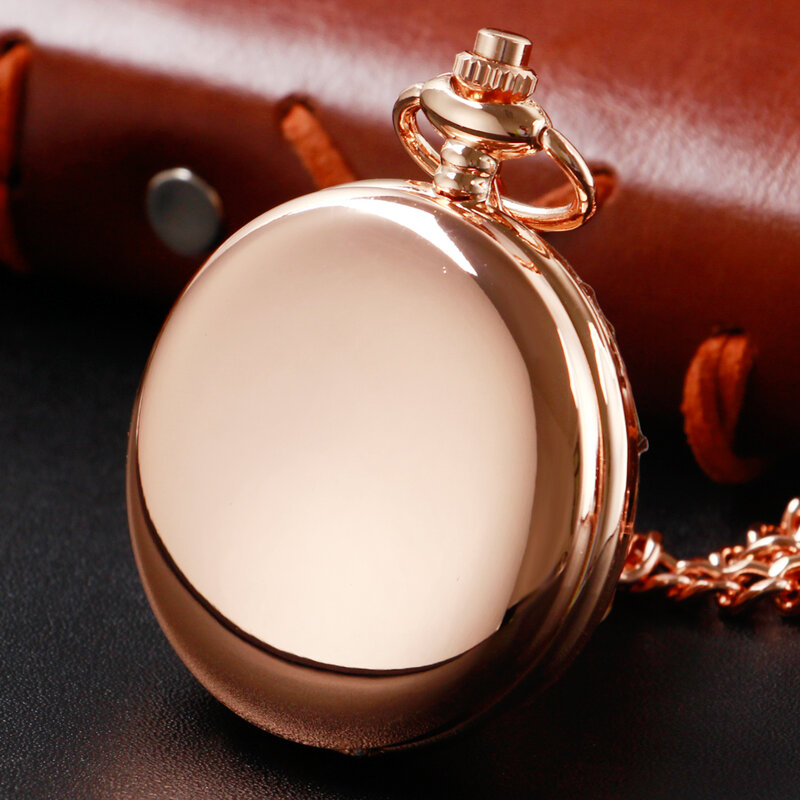 ทั้งหมด Hunters แฟชั่นทองคำสีกุหลาบนาฬิกาออกแบบใหม่ผู้หญิงผู้ชายสร้อยคอจี้ควอตซ์กระเป๋า FOB นาฬิกาของขวัญ