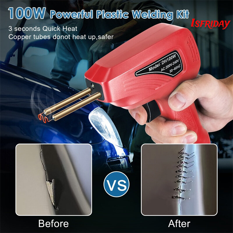 Saldatore di plastica cucitrice a caldo saldatrice pistola saldatore per graffette di plastica macchina per la riparazione del PVC strumenti di riparazione del paraurti dell'auto