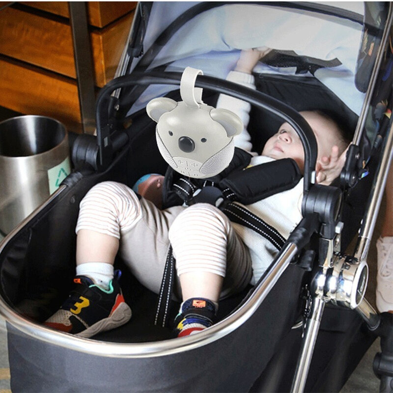 Máquina portátil de ruido blanco para bebés, chupete con 10 Luces de música para niños pequeños, apagado temporizado, máquina de sonido para dormir