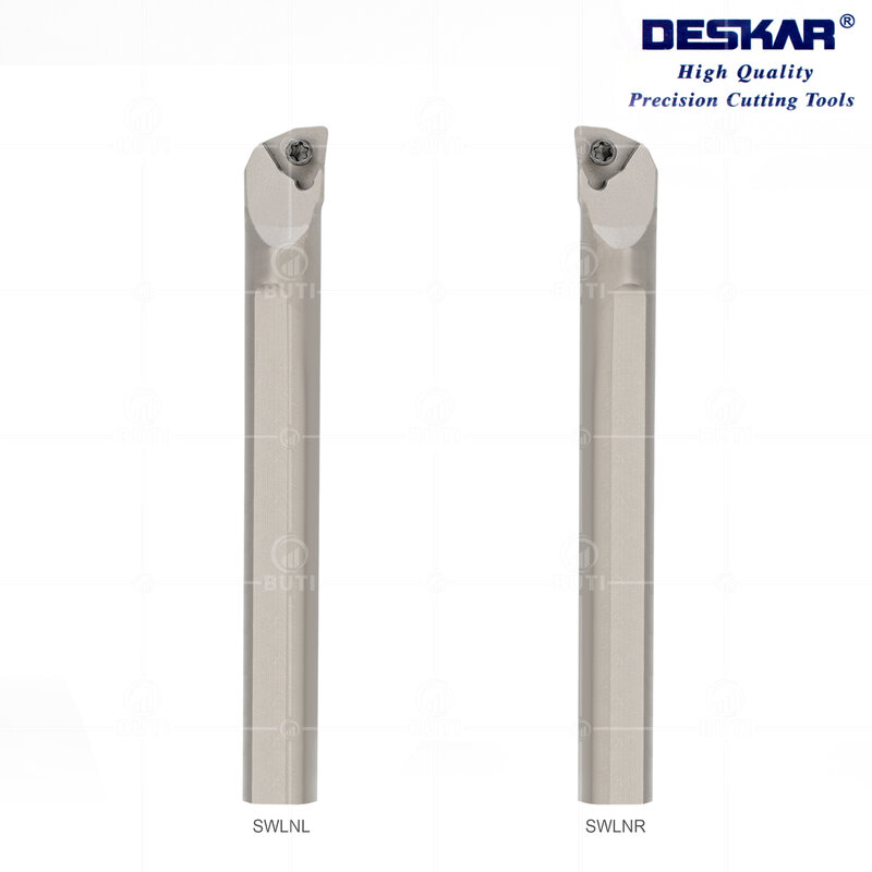 Deskar-soporte de herramientas blancas CNC 100% Original, torno de Metal SWLNR/L HSS, barra de perforación de torneado interno utilizada para insertos de carburo WNMG08
