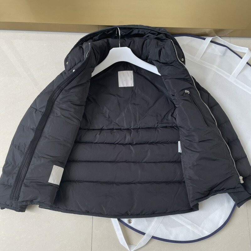 Autumn and winter male hooded Down jacket Y2K Casual jacket argyle outdoors parsnip warm Fashion clothing movement male coat