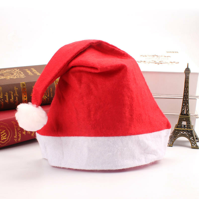 Papai Noel chapéus para adultos e crianças, decorações de Natal, direto vendido, alta qualidade, 3 chapéus, presentes