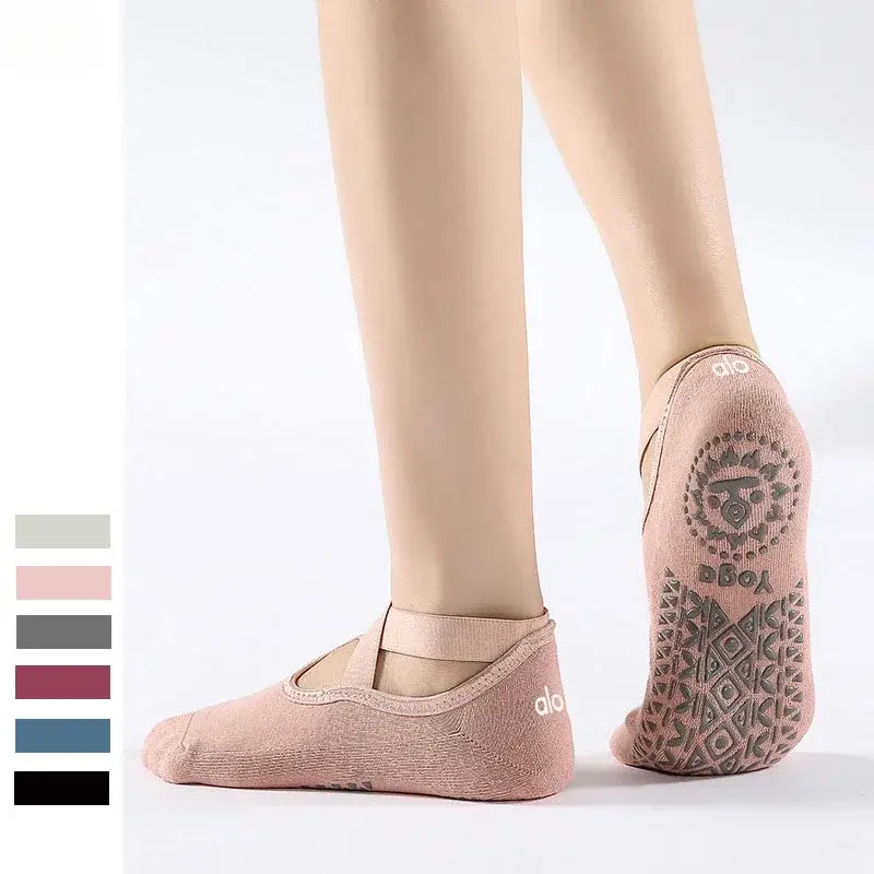 LO Boat Socks Soft Breathable Fitness with Floor Socks Indoor Non-slip Sports Socks Design Yoga Accessories