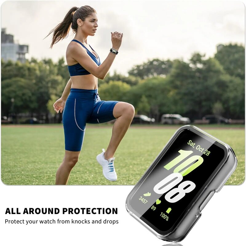 Capa de Proteção de Tela para Samsung Galaxy Fit3, Vidro e Case, All-around, Anti-Scratch, Quadro PC, Acessórios, 2024