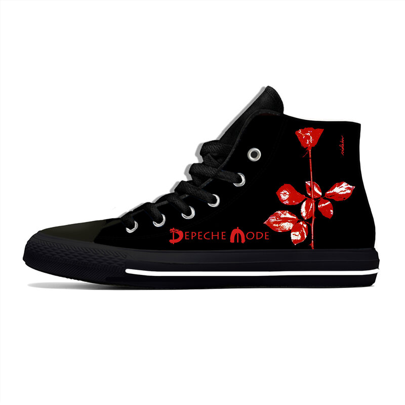 Depeche Band Sneakers High Top Mode Sepatu Kasual Remaja Pria Wanita Sepatu Lari Kanvas DM Sepatu Ringan Cetak 3D