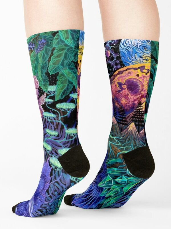 Moon World Socks winter gifts set Mens Socks Women's