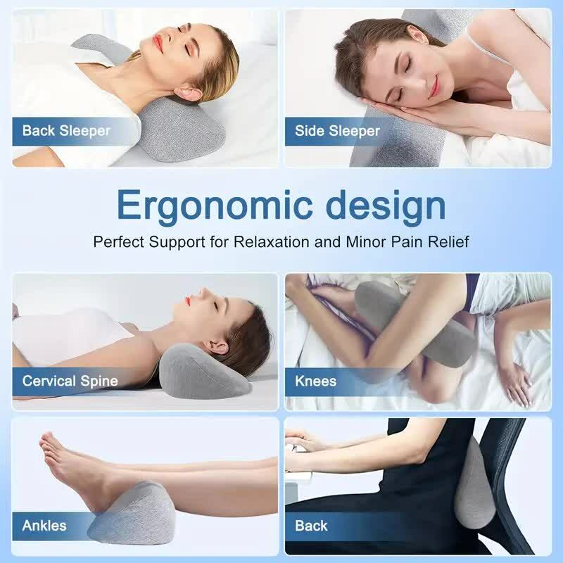 Poduszka z pianki z pamięcią kształtu ortopedyczna poduszka szyjna ergonomia masaż poduszka do spania szyi ulga w bólu powolne odbicie poduszka pościel