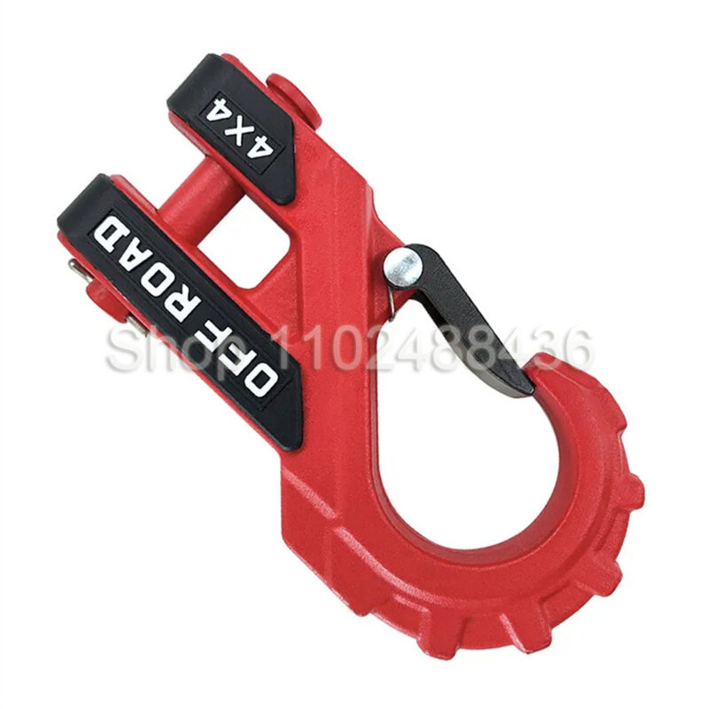 Upgrade Heavy Winch Hook Duty Max 20T Winch Tow Clevis Trailer Hook For Synthetic Rope Winch Cable