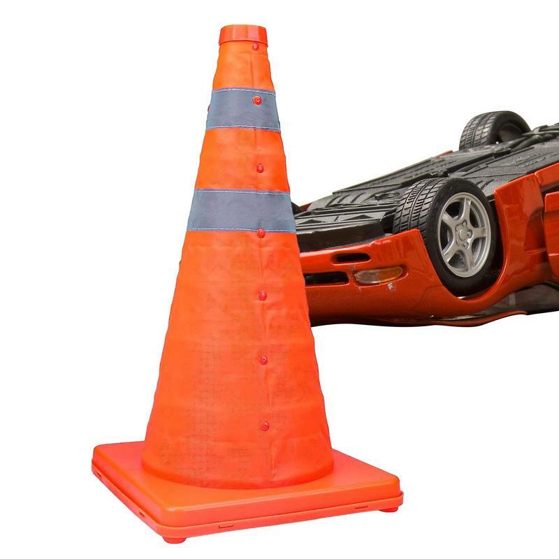 Coni stradali pieghevoli di altezza di 45cm coni di sicurezza riflettenti multiuso coni stradali pieghevoli coni di parcheggio