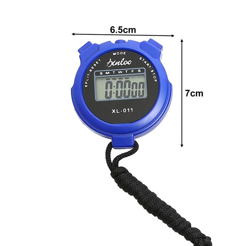 Cyfrowy stoper wodoodporny kompaktowy rozmiar prosta obsługa bez zegara bez daty cichych urządzeń stoper chronografem