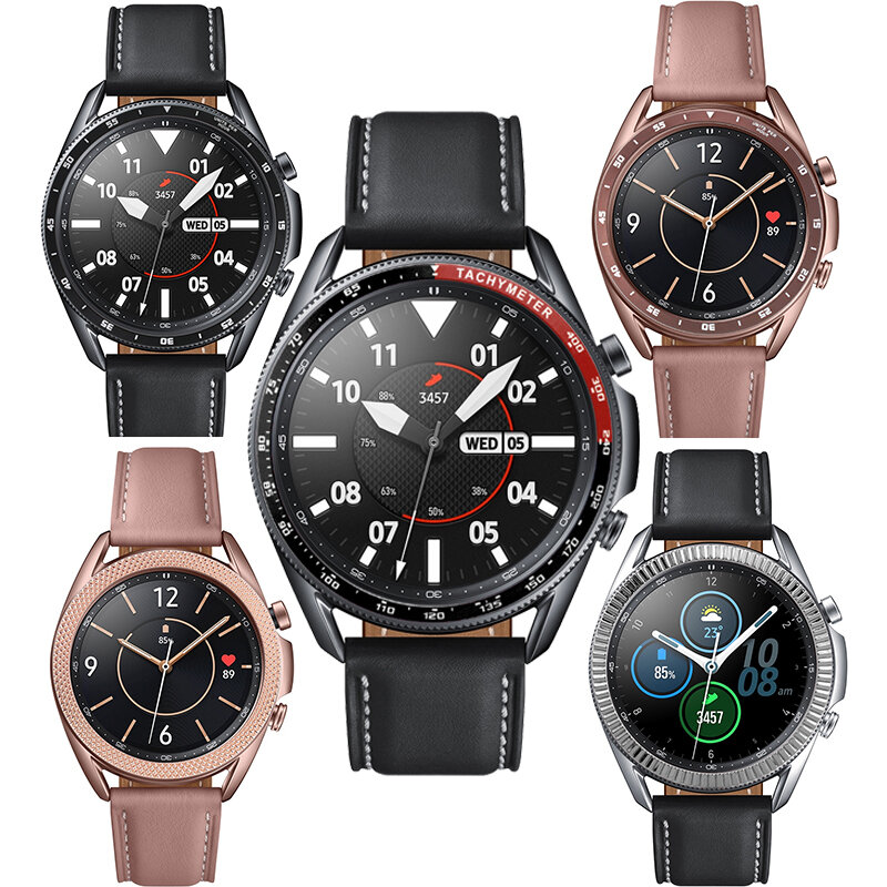 Металлический Безель Galaxy Watch 3 для Samsung Galaxy Watch 3 41 мм 45 мм, защитное кольцо, бампер, клейкий Чехол, аксессуары