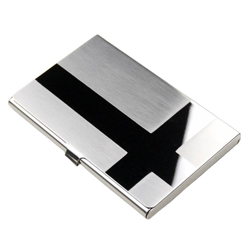 Creative Wallet Waterproof Stainless Steel Metal Box Silver Aluminium Business Id Credit Card Holder Pocket Case Cover Organizer