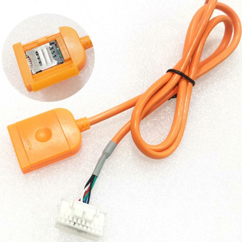 Sim Card Slot Adapter For Android Radio Multimedia Gps 4g 20pin Cable Connector Car Accsesories Wires G4i7