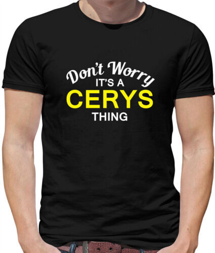 Men's This It's a CERYS Thing Sobrenome T-shirt, Nome de Família Personalizado