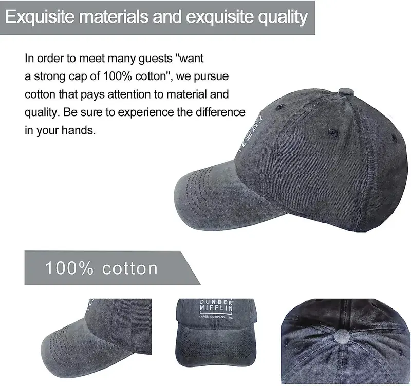 Hot Fashion Casual Funny Unisex Camping Hair Don't Care Classic Baseball Cap Dad Hat 100% Cotton Denim Soft Adjustable Size