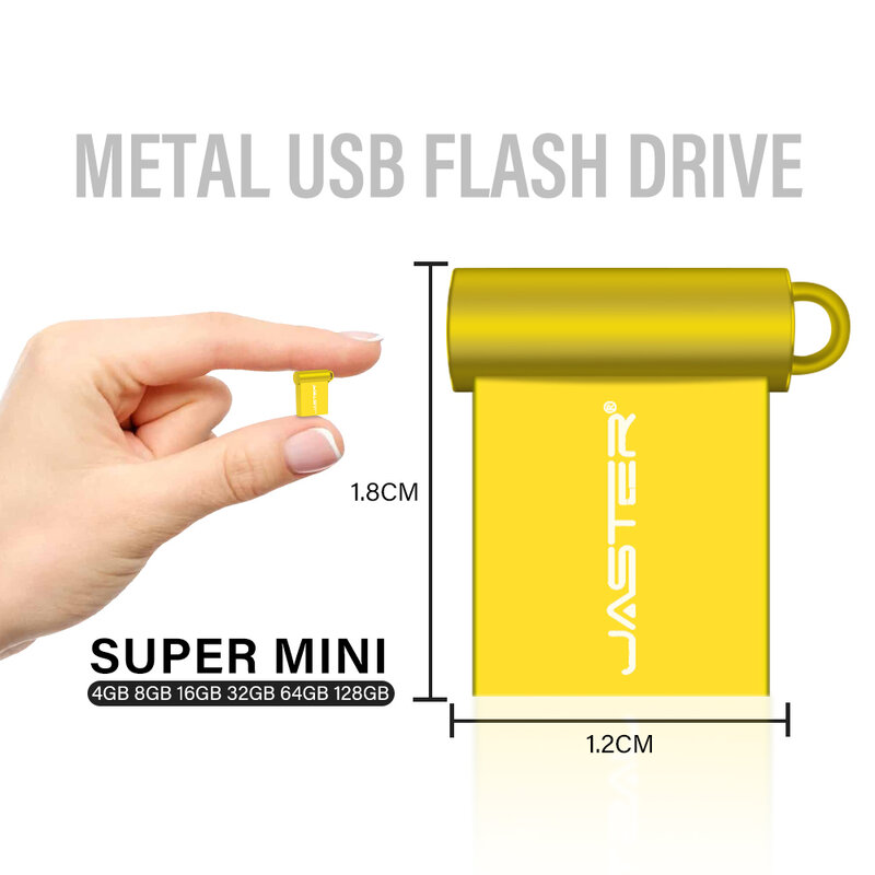 10 PCS LOT USB Flash Drive 128GB Super Mini Metal Memory Stick 64GB Free Key Chain Pen Drive 32GB Creative Gift USB Stick 16GB