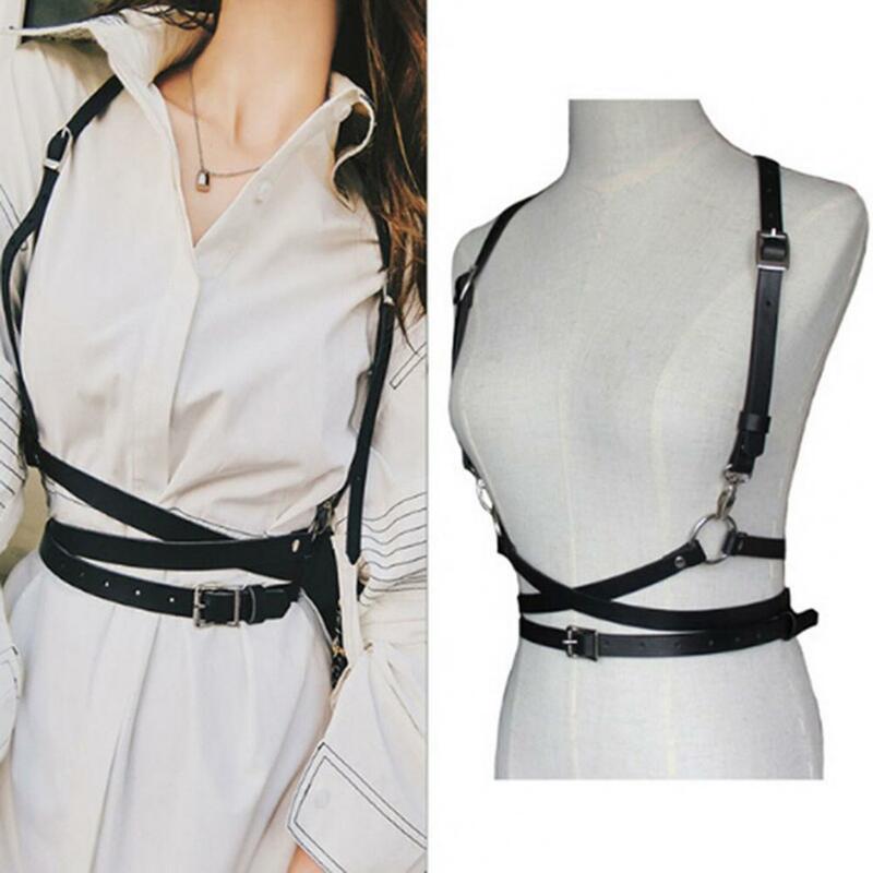 Waist Belt Adjustable One-piece Firm Stitching Slim Fit Lace Up Faux Leather Sling Integrated Women Waist Belt Women Accessory