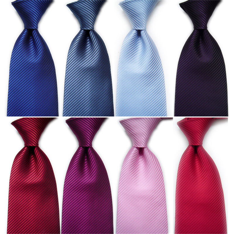 Modne męskie krawaty akcesoria ślubne krawat 10cm 4 ''jednolity krawat w paski dla kobiet галстук Corbatas Para Hombre Gravatas