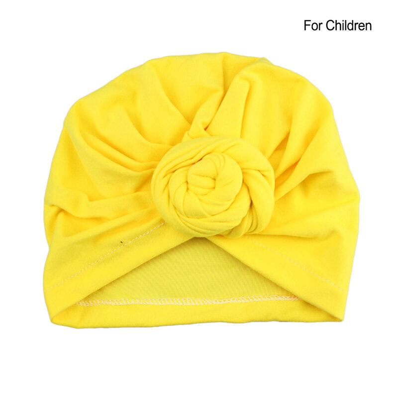 Turbante para mujer y niña, gorro cómodo para padres e hijos, gorro preatado, Hijab, accesorio para la cabeza