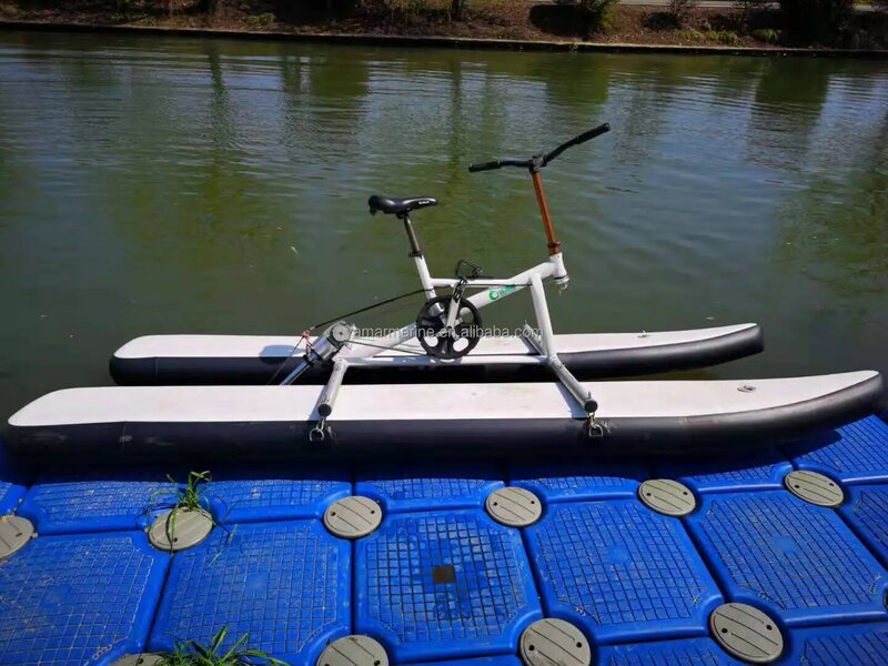 Cycle Pedal Inflatable Water Bike Hydro bike Sea Bicycle with PVC Tube For Sale