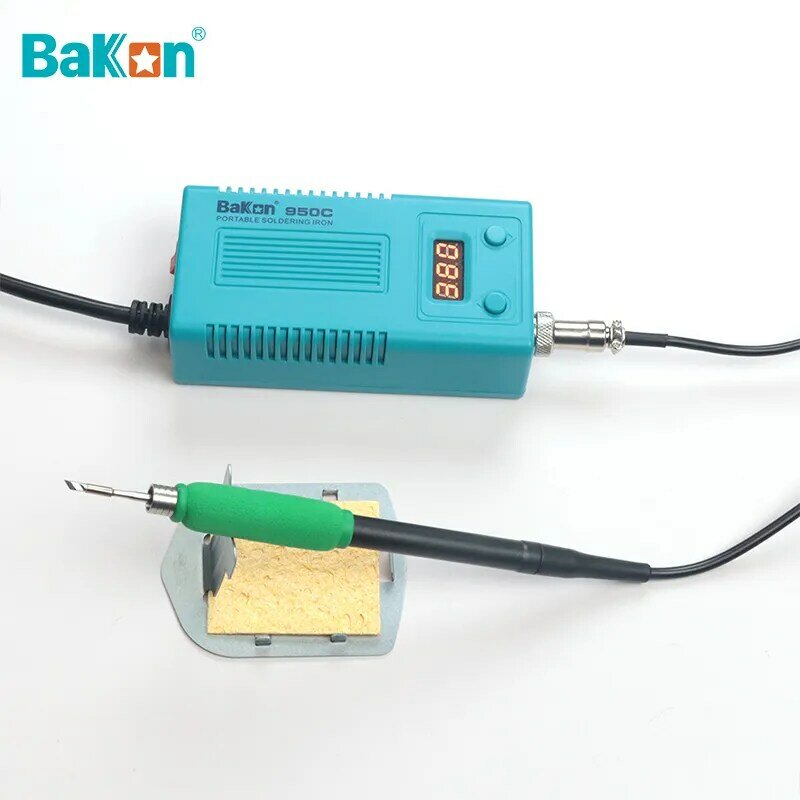 Bakon-estação de solda bk950c ferro, display digital portátil, temperatura constante soldagem ferramentas para reparo do telefone, c210