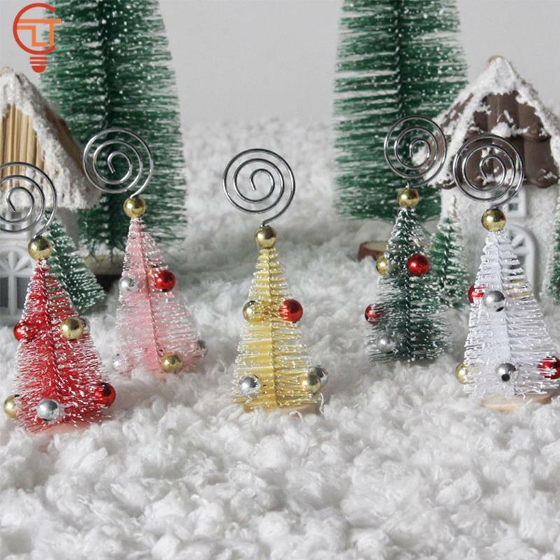 Portatarjetas de hierro y Metal para árbol de Navidad, soporte ligero para tarjetas, decoración de fiesta, 1 piezas