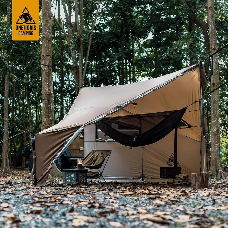 OneTigris COZSHACK gorący namiot, duży przestronny 4 osobowy namiot z gniazdem do pieca, wiatroszczelna wodoodporny namiot