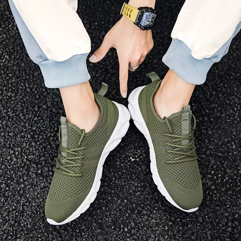 Damyuan Loopschoenen Voor Mannen Sneakers Vliegende Geweven Comfortabele Ademende Schoenen Casual Man Jogging Mannen Sportschoenen Gym Trainers