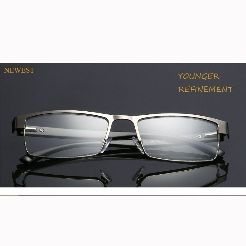 高品質男性チタン合金眼鏡非球状12層コーティングされたレンズ老眼鏡 + 1.0 + 1.5 + 2.0 + 2.5 + 3.0 + 3.5 + 4.0