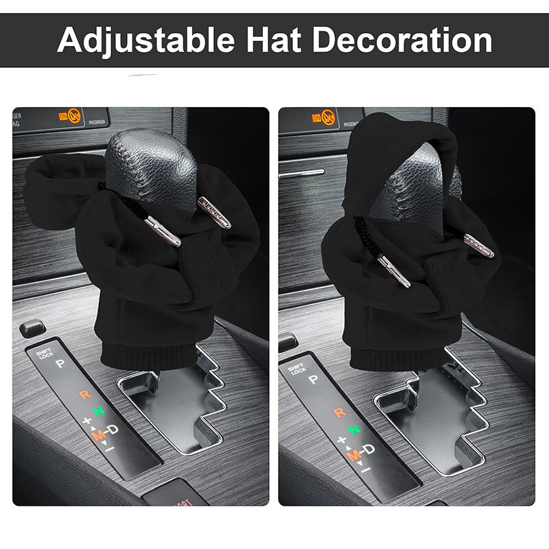 Creativity Sweatshirt Gear Shift Cover Anti-slip Knob Cover Universal Gearshift Decor For Manual Automatic Car Decoration