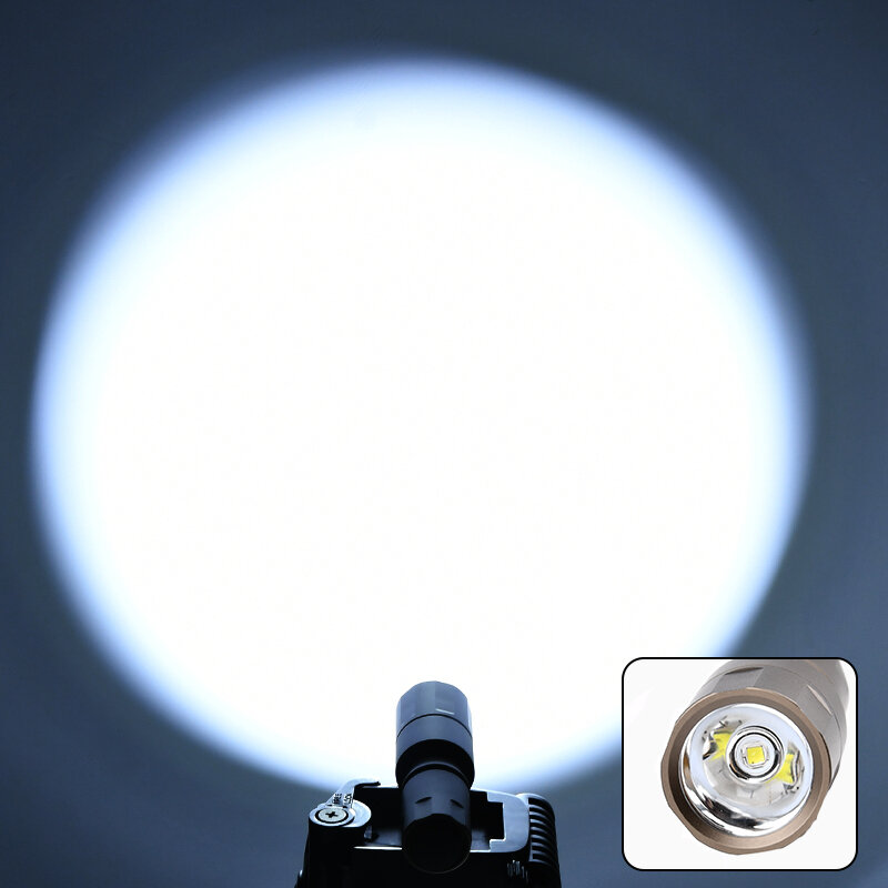 Микро-вспышка WASDN MCH 1000 лм, охотничий ручной фонарь для разведки, Белый светодиодный фонарь с облаком, лампа для оружия, наружный походный фонарь