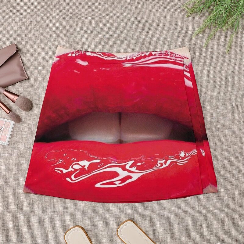 Seksowna czerwone usta Mini spódnica damska stylowa spódnica spódnica damska letnia 2023 damska odzież letnia 2023