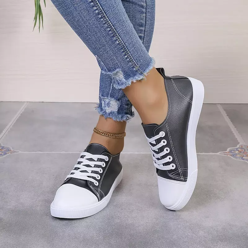 Women's Low Top Casual Shoes 2024 Summer New Lace Up Platform Shoes for Women Outdoor Women's Sneakers Durable Walking Shoes
