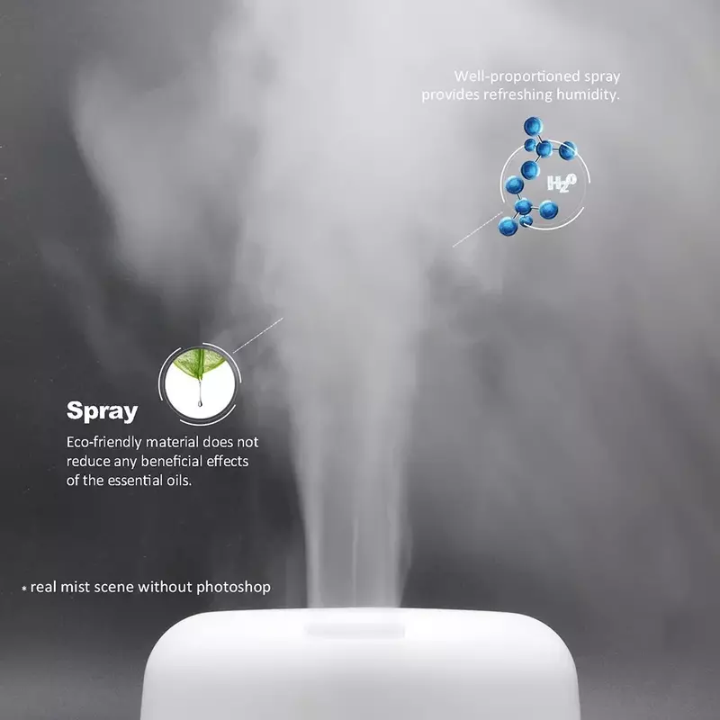 Essential Oil Diffuser Ultrasonic Aromatherapy Scented Vaporizer Timing and Waterless Auto Off Air Humidifier 500ml for Home