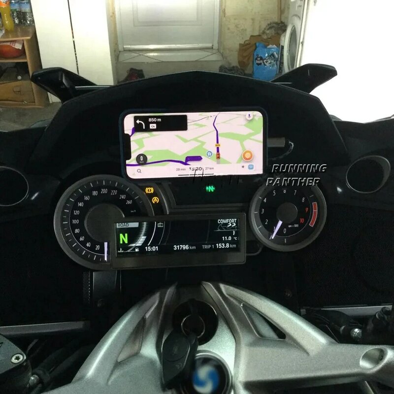 ที่วางโทรศัพท์รถจักรยานยนต์ปลดล็อกด้วยคลิกเดียวตัวยึดระบบนำทางสำหรับ K1600B K1600GTL BMW K1600 K1600GT B K 1600 GT GTL 2011-2020
