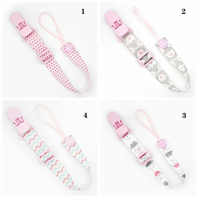 1PC New Baby Buckle Adjustment Pacifier Clip Pacifier Chain for Nipples Children Pacifier Clips Teether Cartoon Anti-drop Rope