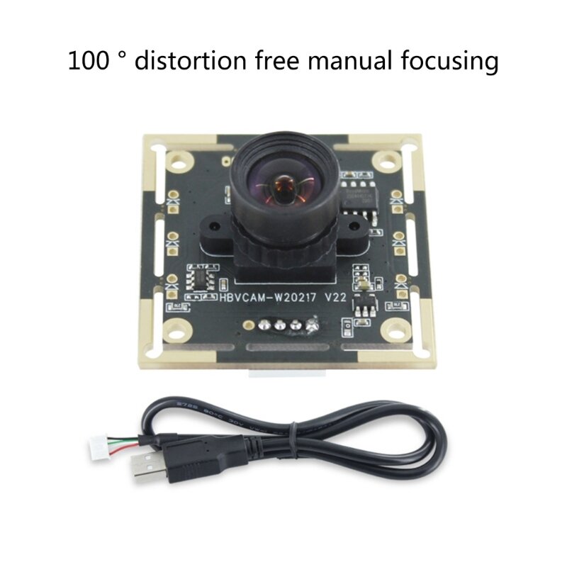 Módulo de cámara de vídeo USB 1280x720 OV9732, 1MP, 72 °/100 °, lente de enfoque Manual ajustable, módulo de monitoreo, enchufe y uso